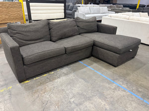 Crate & Barrel Sectional - Dark Brown
