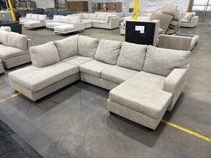 Light Gray U-Shaped Sectional
