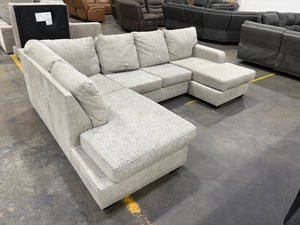 Light Gray U-Shaped Sectional