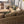 Brown Sectional with Ottoman