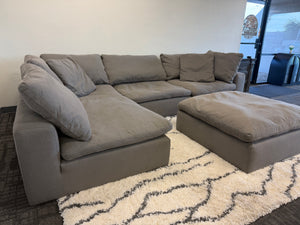 Gray Modular Cloud Sectional