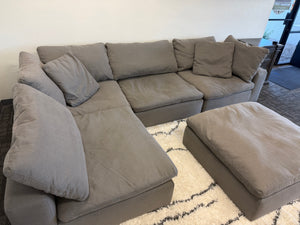 Gray Modular Cloud Sectional