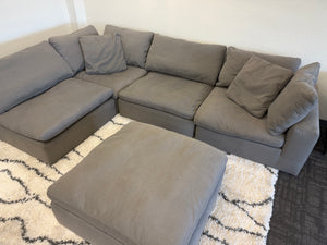 Gray Modular Cloud Sectional