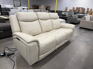 Sanders Leather Power Sofa