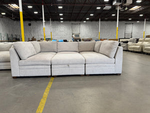 Tisdale 6-Piece Fabric Sectional - Taupe