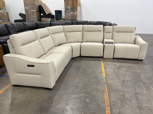 Monica Leather Power Sectional