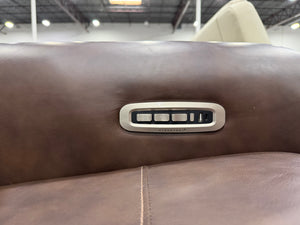 Griffin Leather Power Sofa with Lumbar Support