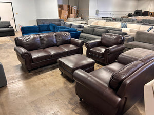 Mortara 4-Piece Leather Sectional