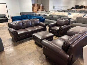Mortara 4-Piece Leather Sectional