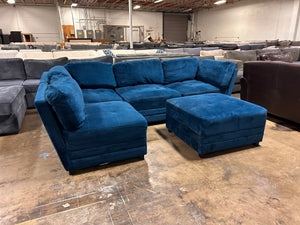 Leyla 5-Piece Fabric Modular Sectional