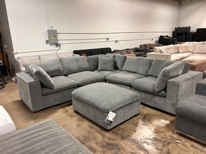 Lowell 6-Piece Modular Sectional - Dark Gray