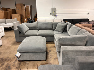 Lowell 6-Piece Modular Sectional - Dark Gray
