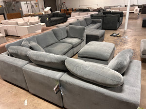 Lowell 6-Piece Modular Sectional - Dark Gray