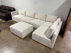 Henredon 6-Piece Fabric Sectional - Cream