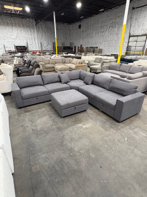Bryden Fabric Sectional w/ Ottoman