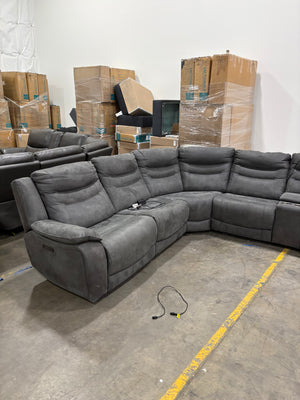 Kelsee Fabric Power Recliner Sectional