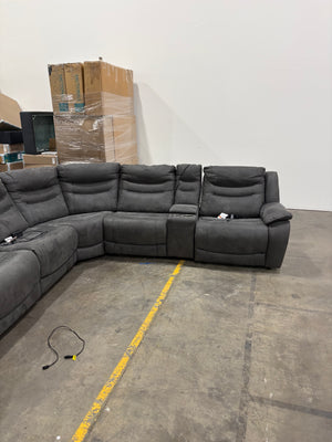 Kelsee Fabric Power Recliner Sectional