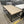 Taupe Fabric Tufted Ottoman