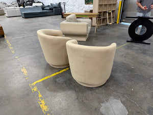 West Elm Viv Fabric Swivel Accent Chairs