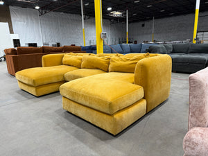 Joybird Sebastian Sectional (Harper Amber Gold)