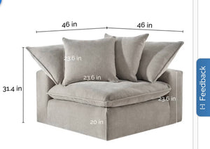 Sereen Fabric Corner Chair