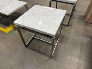 White Marble Side Table