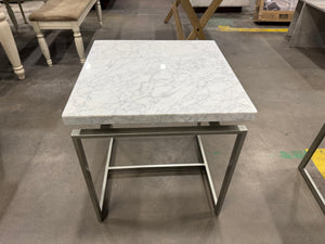 White Marble Side Table