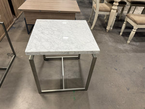 White Marble Side Table