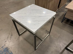 White Marble Side Table