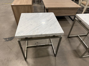 White Marble Side Table