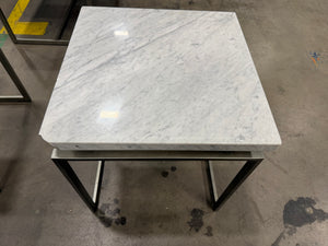 White Marble Side Table