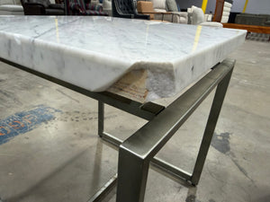 White Marble Side Table