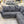 Charcoal Sectional with Gold Legs