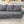 Charcoal Sectional with Gold Legs