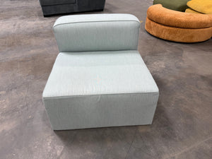 Joybird Logan Armless Chair (Sunbrella Premier Sea)