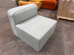 Joybird Logan Armless Chair (Sunbrella Premier Sea)