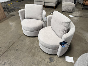 Davos Fabric 2PK Chair Gray