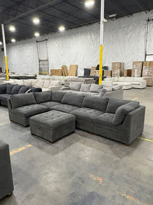 ThomasVille Tisdale 6 Piece Sectional Gray