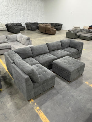 ThomasVille Tisdale 6 Piece Sectional Gray