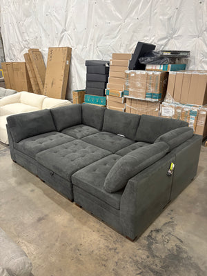 Tisdale 6 Piece Sectional Gray