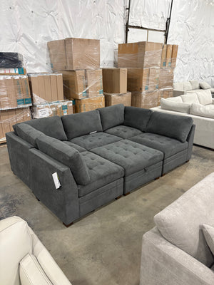 Tisdale 6 Piece Sectional Gray