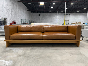 CB2 Sven Leather Sofa