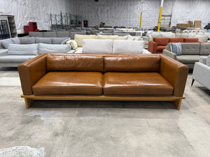 CB2 Sven Leather Sofa