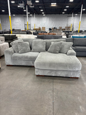PLUSH Gray Chaise Sectional