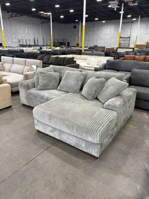 PLUSH Gray Chaise Sectional