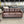 Brown Faux Leather Sofa