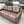 Brown Faux Leather Sofa