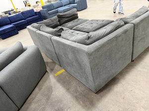 Tisdale 6 Piece Sectional Gray