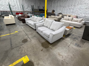 Grey Sofa and Loveseat Set
