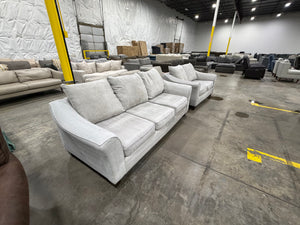 Grey Sofa and Loveseat Set